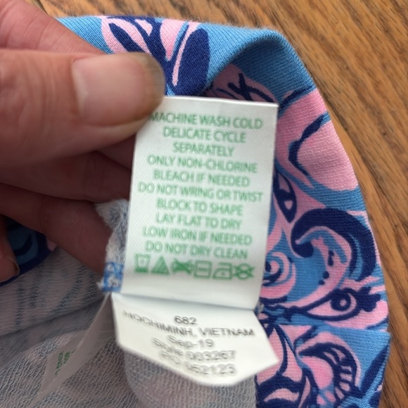 LILLY PULITZER Beline Dress In Lapis Lazuli Horseshoe Bay size XS - Picture 6 of 11